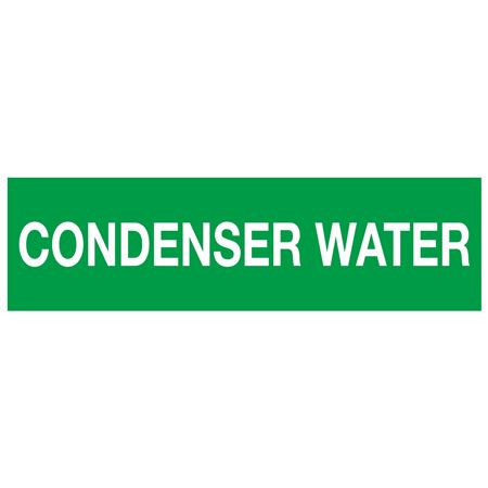 ANSI Pipe Markers Condenser Water - Pk/10